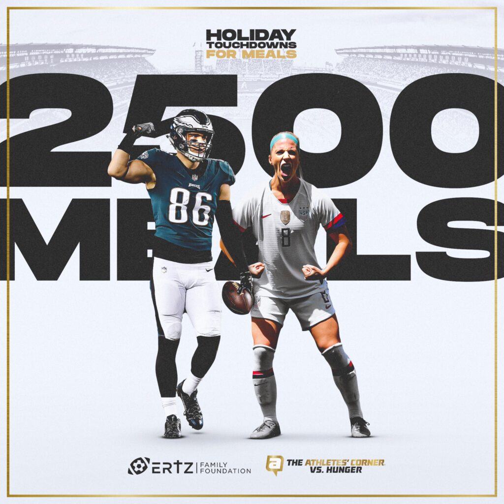 Daily Sports Smile: Zach Ertz provides 5,000 meals to local food